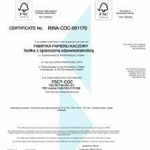 FSC certyfikat 30 Aug21